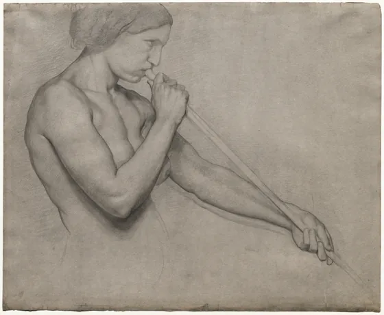Angel Blowing a Trumpet