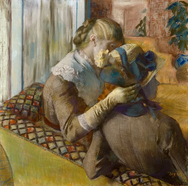 At the Milliner's, Edgar Degas