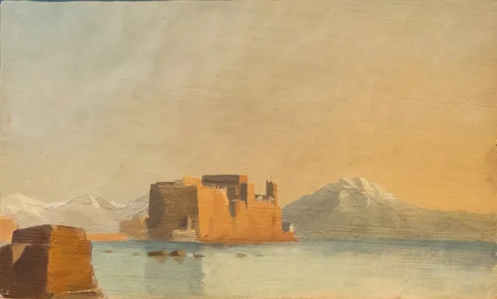 Castello del l'Ovo et la baie de Naples