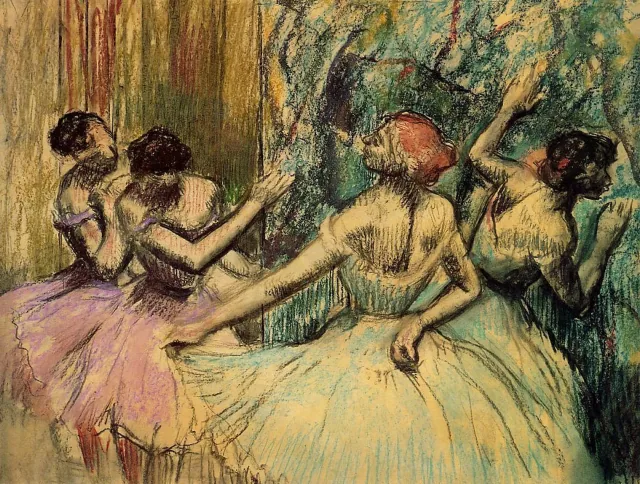 Bailarinas nos bastidores, Edgar Degas