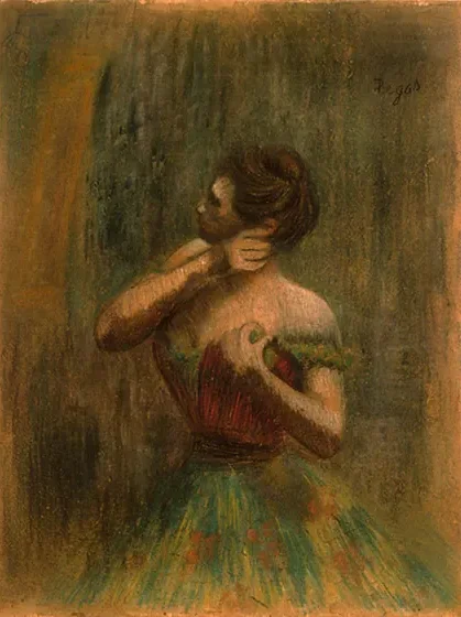 Danseuse en robe rouge