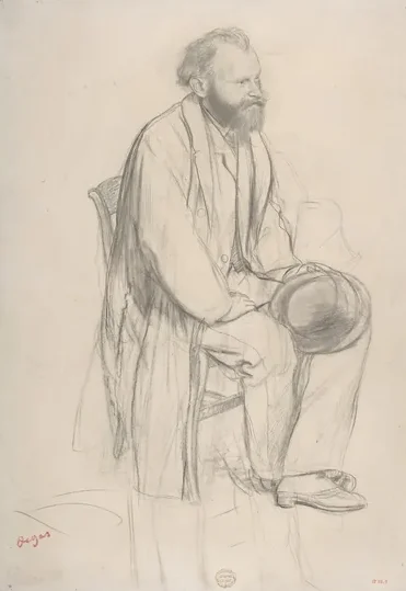 Édouard Manet, Seated, Holding His Hat