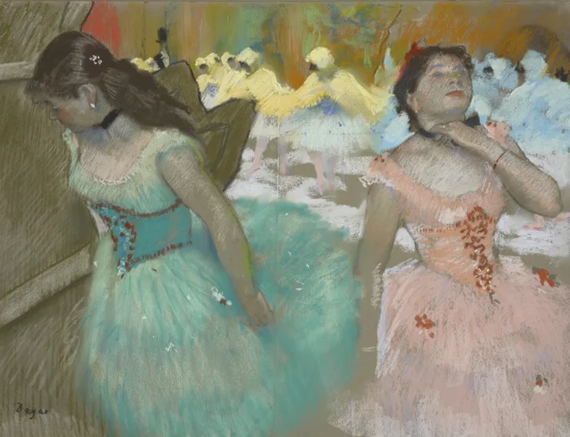 La entrada de los enmascarados, Edgar Degas