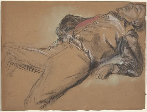 Fallen Jockey (study for "Scene from the Steeplechase: The Fallen Jockey")