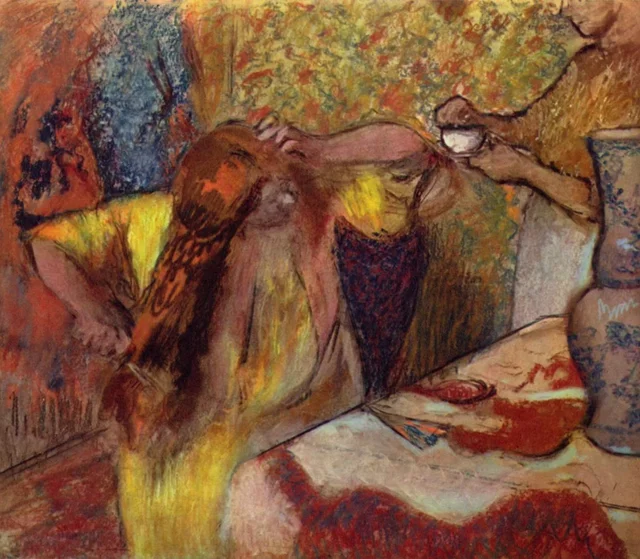 Mujer en el tocador, Edgar Degas