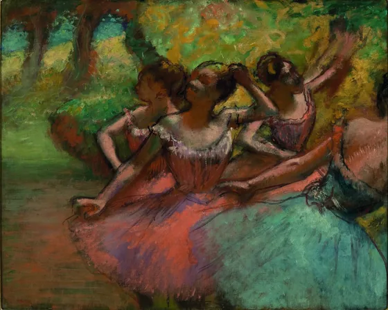 Four Ballerinas on Stage