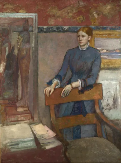 Hélène Rouart dans le bureau de son père