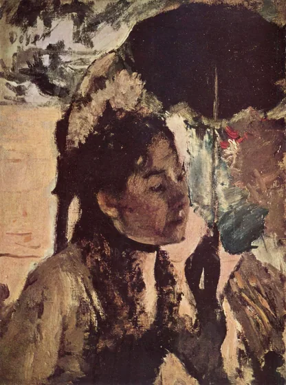In the Tuileries, Woman with a Parasol