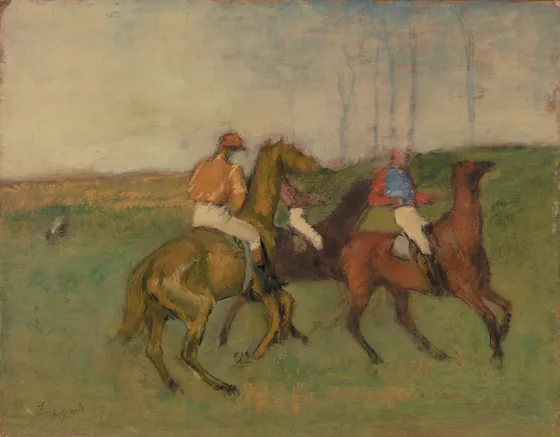 Jockeys and Race Horses