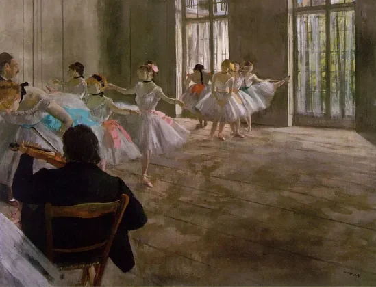 L’école de danse. La répétition