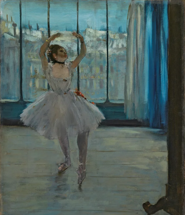 La bailarina en el estudio del fotógrafo