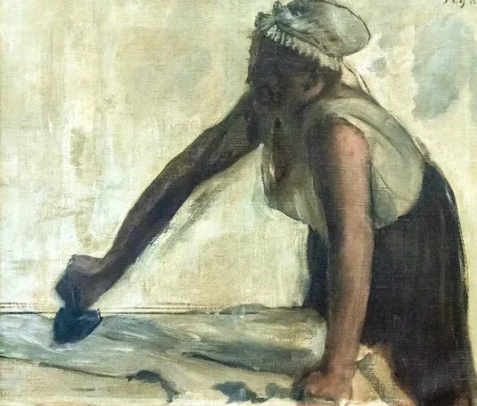 La repasseuse à contre-jour
