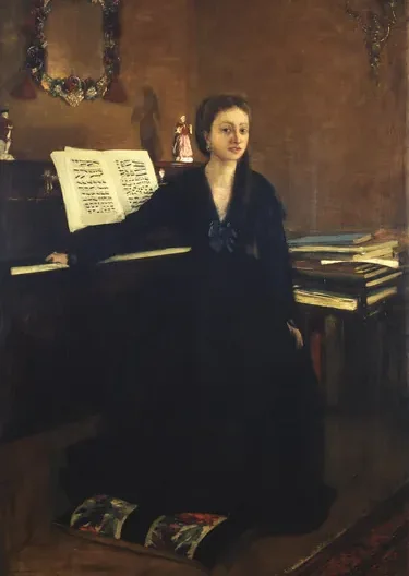 Madame Camus au piano