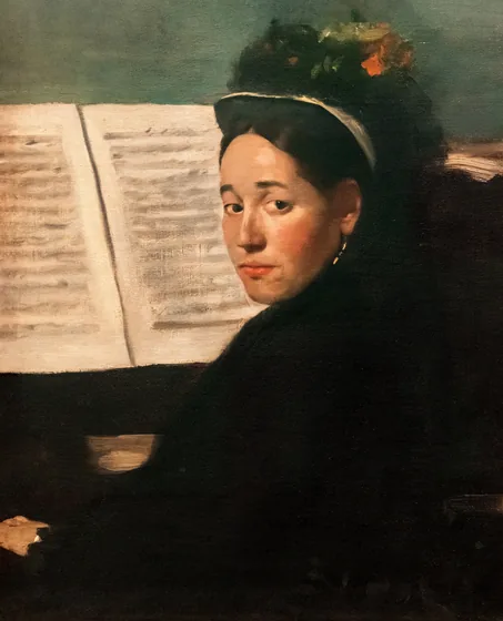 Mademoiselle Dihau au piano