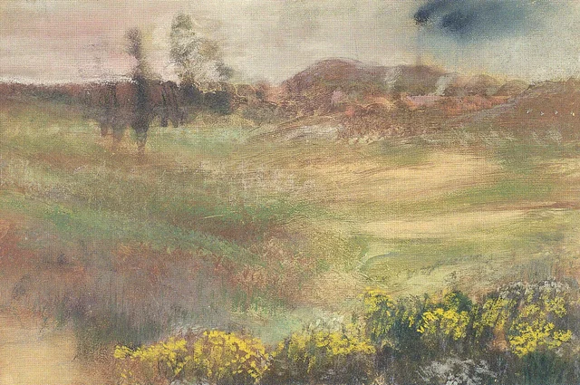 Paisaje con humo de chimeneas