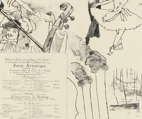 Program for the Soiree Artistique (Programme de la Soirée des anciens élèves du Lycée de Nantes)