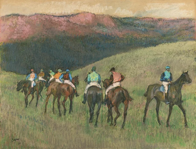 風景の中の競走馬, エドガー・ドガ