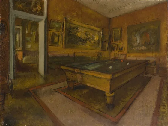 Salle de billard au Ménil-Hubert