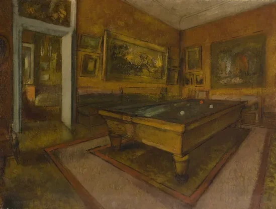 Salle de billard au Ménil-Hubert