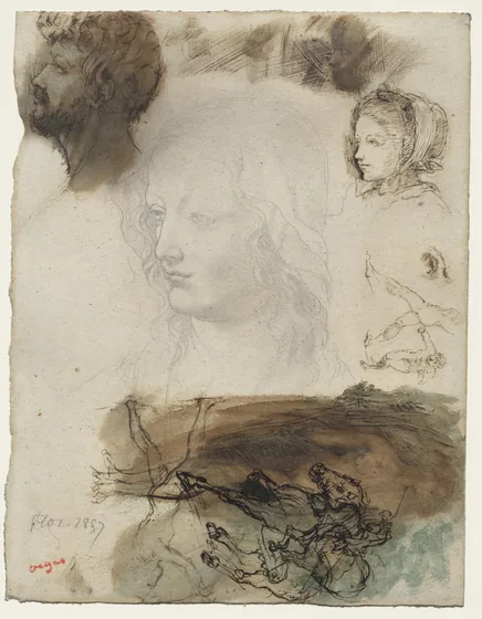 Sheet of Studies and Sketches
