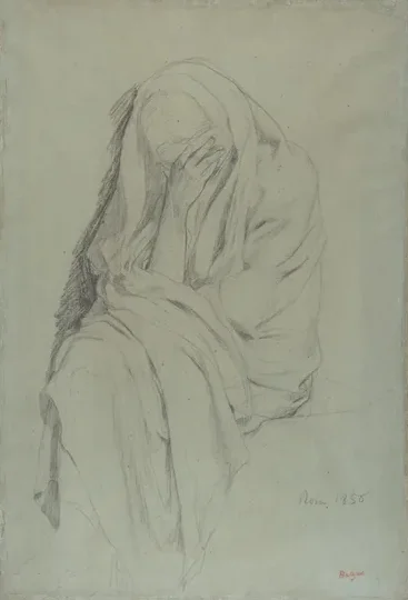 Study for Vieille Italienne (recto); Drapery Study (verso)