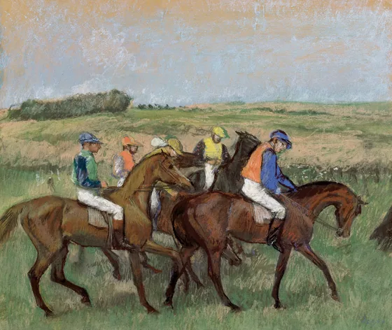 Sur le champ de courses