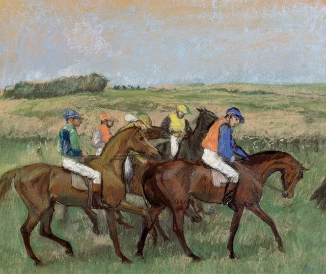 Sur le champ de courses, Edgar Degas