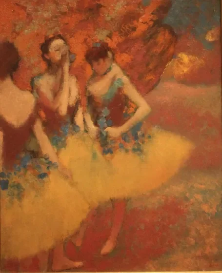 Trois danseuses, jupes jaunes