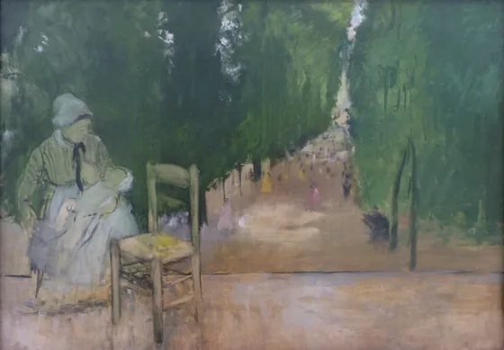 Une nourrice au jardin du Luxembourg