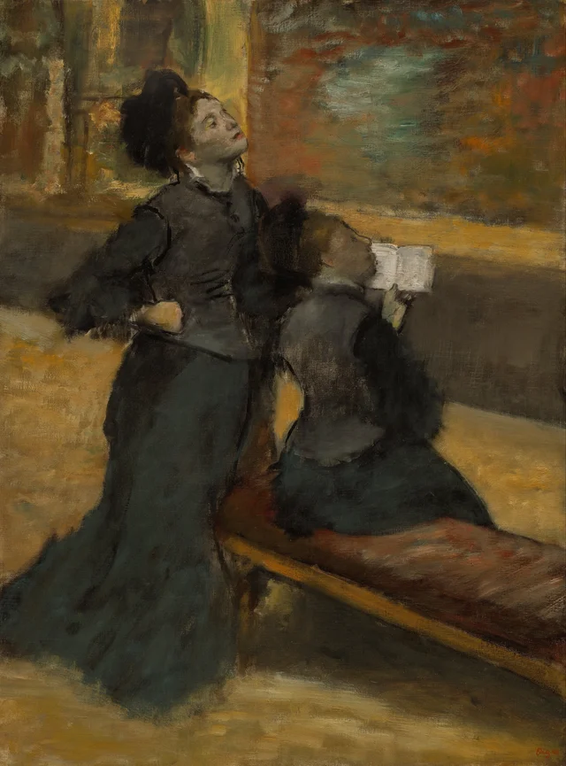 Visit to a Museum, Edgar Degas