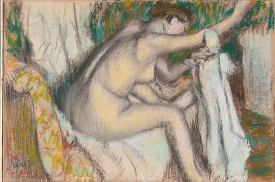 Woman Drying Her Arm