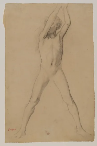 Youth with Arms Upraised