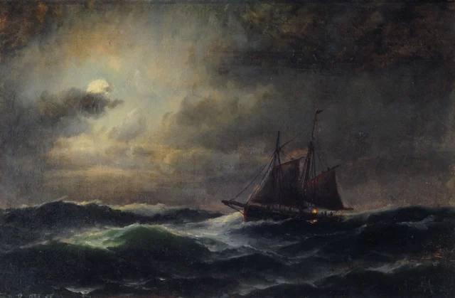Cutter en alta mar