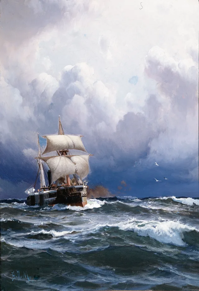O Almirante Brown chegando ao porto