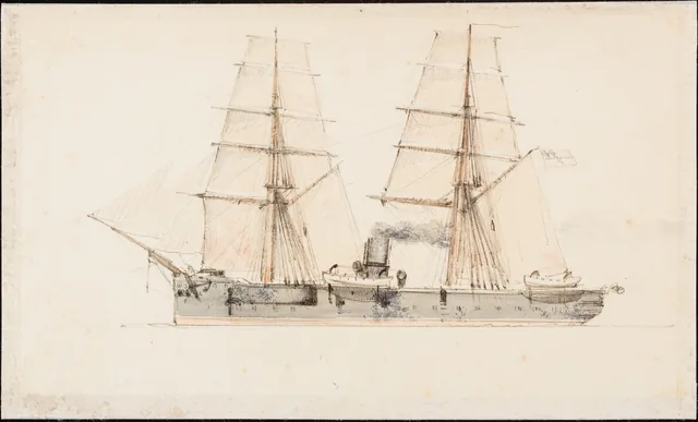 Navio de propulsão mista