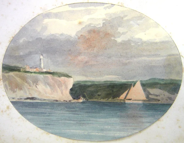 Farol e veleiro