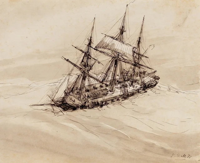 Navío escorado, Edoardo De Martino