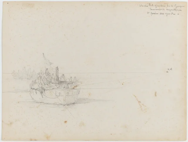 Étude pour le tableau du 30 juin, Edoardo De Martino
