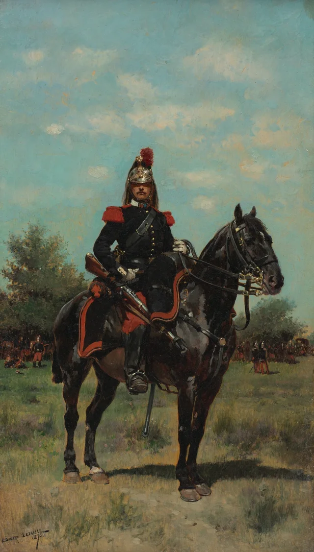 騎馬の竜騎兵将校, エドゥアール・ドゥタイユ