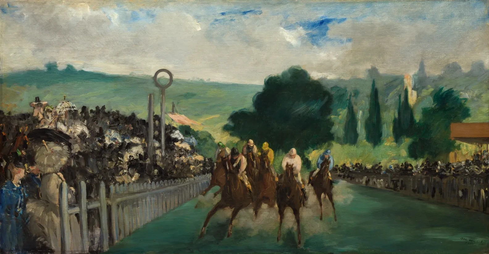 Las carreras de Longchamp, Édouard Manet