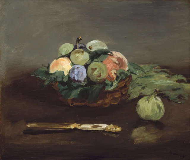 Cesto de frutas, Édouard Manet