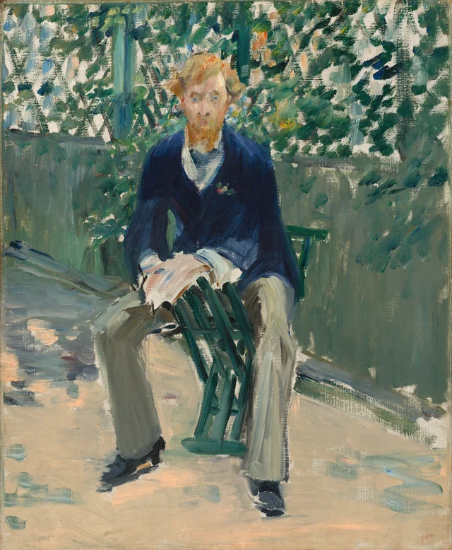 George Moore no jardim do artista, Édouard Manet