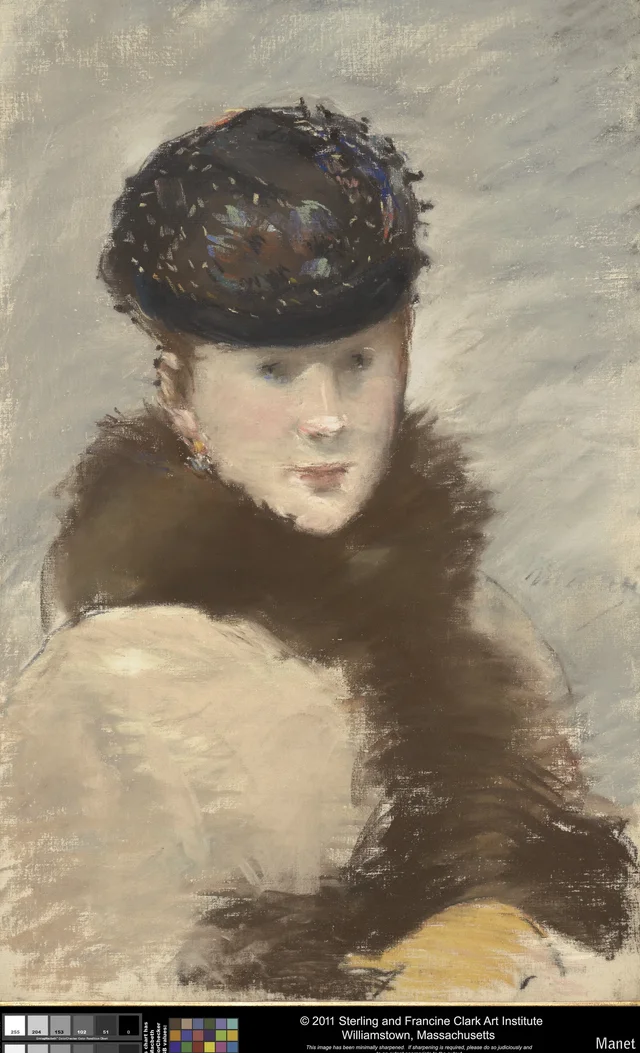Méry Laurent con gorro, Édouard Manet