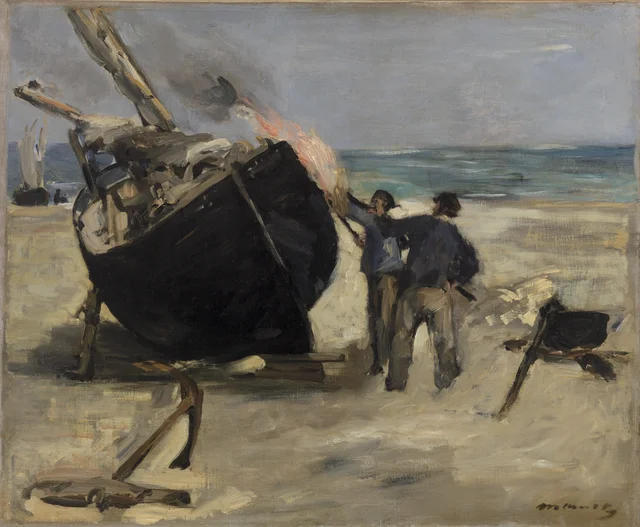 Tarring the Boat (Le Bateau goudronné)