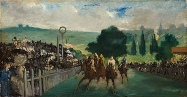 As Corridas em Longchamp, Édouard Manet