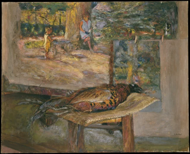 Interior with Paintings and a Pheasant