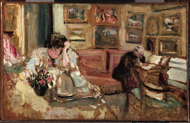 Interior na casa de Madame Hessel