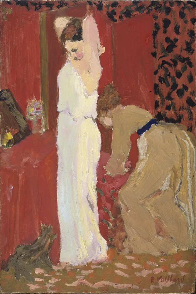 La prueba; Actriz en su camerino, Édouard Vuillard