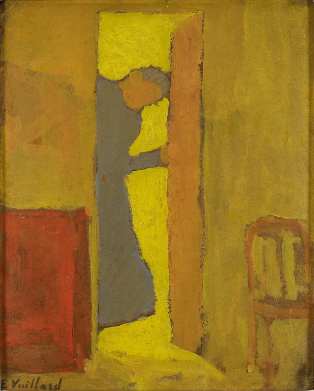 La Mère de l'artiste ouvrant une porte