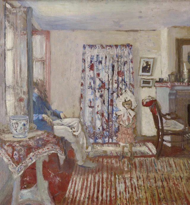 El pintor Ker-Xavier Roussel y su hija, Édouard Vuillard